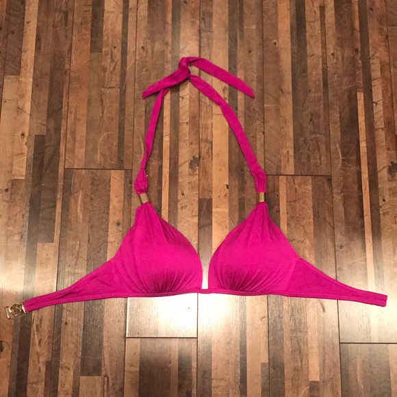 magenta bikini top
